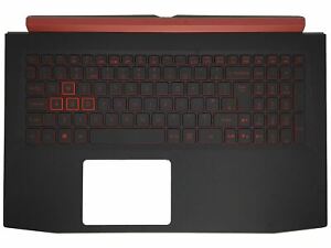 Acer Aspire Nitro AN515-52 Palmrest Cover Keyboard UK Black Backlit 6B.Q3XN2.011
