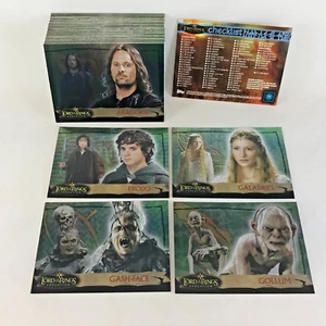 LORD OF THE RINGS "EVOLUTION" (Topps 2006) Complete ALL FOIL Trading Card Set - Picture 1 of 3