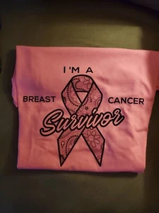 BREAST CANCER SURVIVOR - T-SHIRT - Picture 1 of 2