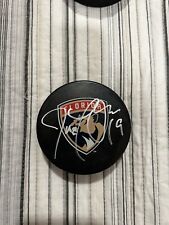 Joe Thornton Florida Panthers signed shield logo hockey puck HOF