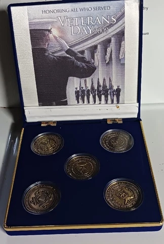 2009 Honoring All Who Served Veterans Day Coins Cover