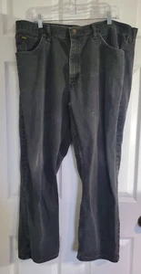 Lee Regular Straight Jeans Men's Size 42X30 Black Charcoal Cotton 5-Pocket - Picture 1 of 12