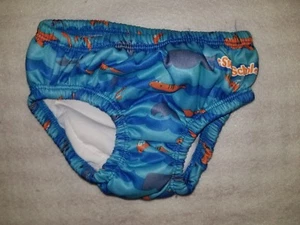 Aqua Freizeit Schwimmschule schnelltrocknend wiederverwendbar Schwimmwindel blau 6 Monate  - Bild 1 von 4