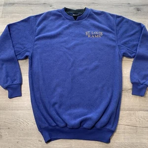 Vintage 1995 St. Louis Rams LA Rams Football Chalk Line Crew Sweatshirt M - Bild 1 von 9