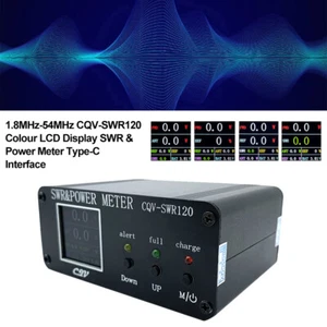 CQV-SWR120 120W SWR & Falomierz stojący 240 * 240 Wyświetlacz LCD FM-AM-SSB - Zdjęcie 1 z 14