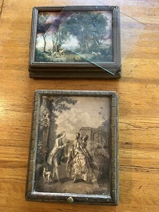 Antique Vintage Jewelry Dresser Parlor Box Victorian Lid Mirror & 1-FREE w/Flaws - Picture 1 of 17
