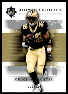 2004 Upper Deck Ultimate Collection Deuce McAllister /750 New Orleans Saints #41 - Image 1 of 2