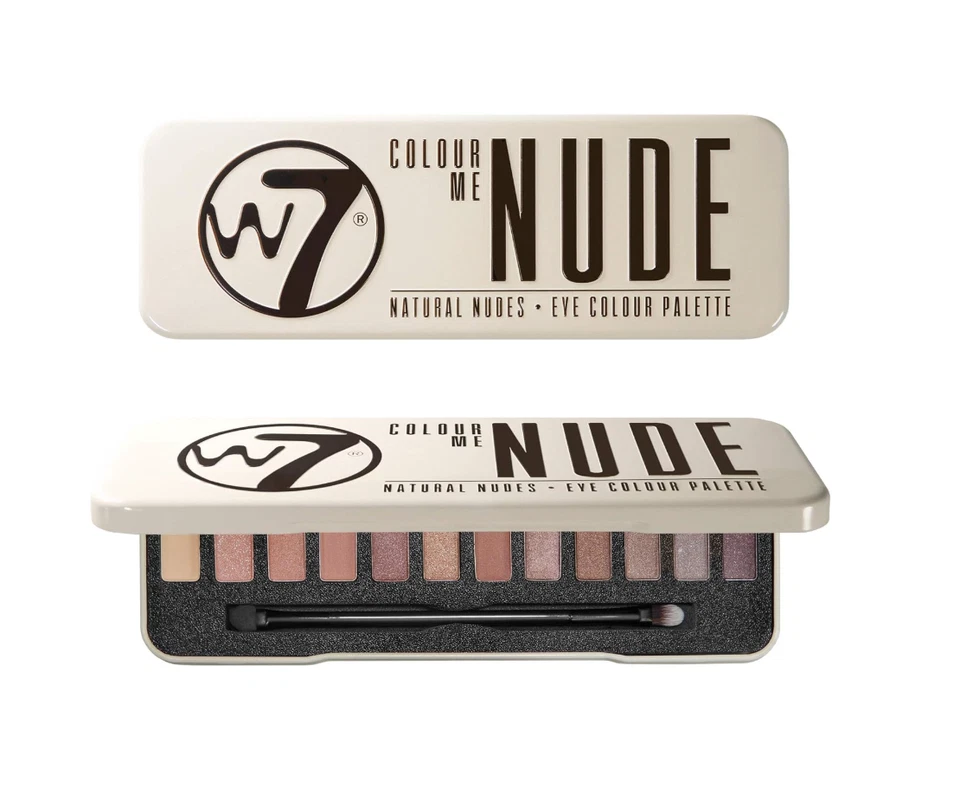 Paleta de sombras de ojos W7 Color Me Nude - 12 colores rosas naturales imprescindibles - defectos Foto 1 de 1
