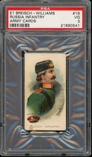 1910 E1 Breisch-Williams Army Cards #19 Russia Infantry PSA 3