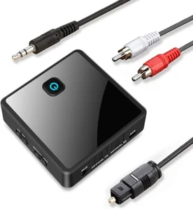 Isobel Bluetooth 5.0 Transmitter Receiver Low Latency Adapter for TV PC Car/Home - Afbeelding 1 van 14