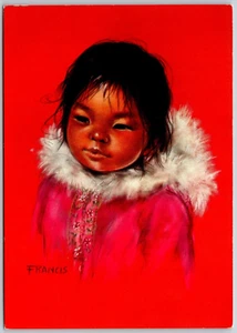 Postcard Ekaluk Canadian Indigenous Inuit Child Dorothy Francis - Picture 1 of 2