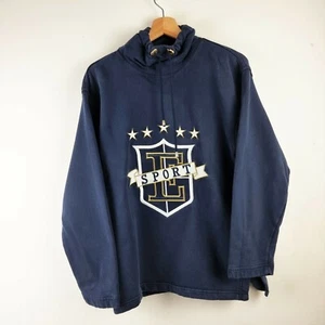 Escada Sport Womens Navy Blue Sweatshirt Jumper Small S Ladies Sweater Retro - Picture 1 of 6