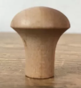 Set Lot 4 Finished Natural Solid Cherry Wood Drawer Cabinet Pulls Knobs 1" - Picture 1 of 5