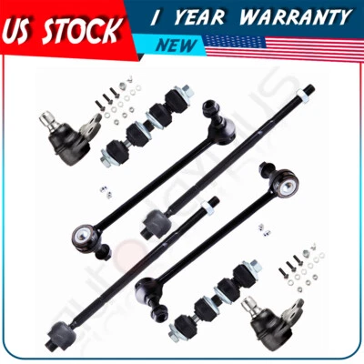 For Saturn L100 L200 L300 LS LS1 LS2 8Pcs Ball Joints Steering Sway Bar Tie Rod - Image 1 of 4