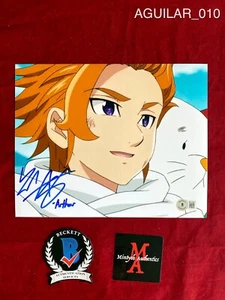 ¡FOTO FIRMADA ZACH AGUILAR AUTOGRAFIADA 8x10! ¡SIETE PECADOS MORTALES! ¡AUTENTICIDAD BECKETT! - Imagen 1 de 1
