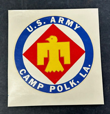 Vintage US Army Camp Polk Sticker