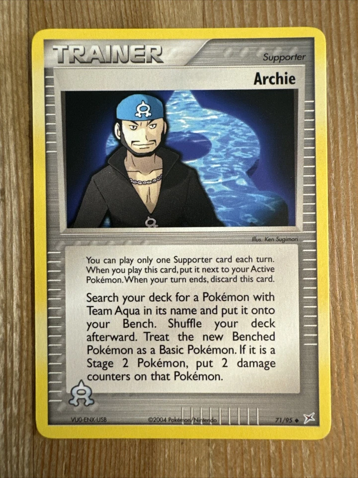 Pokemon - Archie - Team Magma vs Aqua 71/95 - No Holo VLP - Image 1 of 2