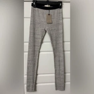 NWT Zara Girls Gray Black Heather Thermal Leggings Bottoms Long Johns 13 14 - Picture 1 of 3