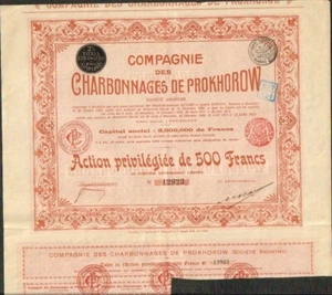 PROKHOROW KOHLEWERKE 1912 (RUSSLAND) (D) - Bild 1 von 1