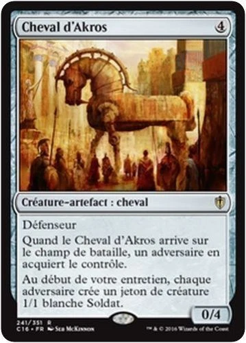 Mtg Magic: Playset (4x) Akros Horse Commander 2016 Vf - Image 1 of 1