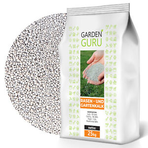 Rasenkalk Gartenkalk 25 kg Kalk Düngekalk Granulat Rasendünger GardenGuru