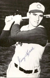 Jerry Lynch Reds d. 2012 Signed 3x5 Repo Postcard 178583 - Picture 1 of 1