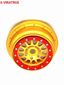 E-VIRATRUE Aluminum Bead Lock Wheel For Losi 8IGHT-X Lasernut 1/6 1pcs - Picture 1 of 10