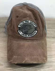 Gorra ajustable de pana envejecida Bass Pro Shops St. Louis Missouri - Imagen 1 de 13