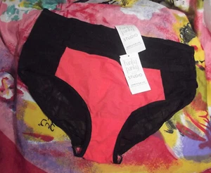 2 NEW HANKY PANKY 6J2021 CO/BK MICROFIBER/MESH NO LINE HIPSTER PANTIES XL - Picture 1 of 3