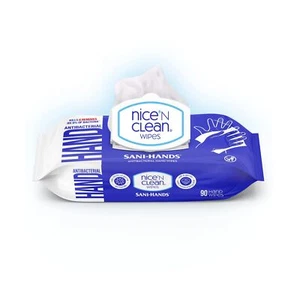 Nice 'N CLEAN Sensitive Skin Wet Hand Wipes 90ct (8-Pack) | Infused with Aloe... - Picture 1 of 6