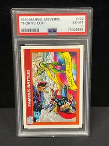 1990 Marvel Universe #122 THOR VS LOKI PSA 6 EX-MT JUST GRADED - Bild 1 von 3