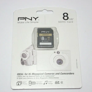 PNY 8G SDHC SD card for Canon 1100D S5 SX10 SX20 SX30 SX40 IS SX50 HD video - Picture 1 of 1