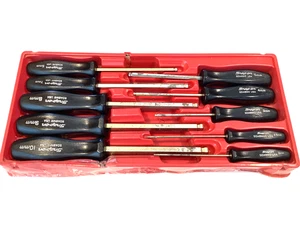 Snap On Tools 10 Piece Black Hard Handle Metric Ball End Hex Driver Set 2MM-10MM - Picture 1 of 10