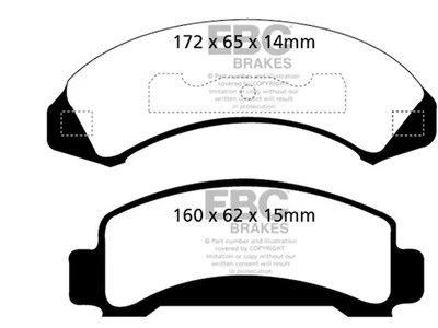 Juego de pastillas de freno delanteras para Ford Ranger 1987-1994 1988 1989 1990 1991 1992 CV612RP Foto 1 de 4