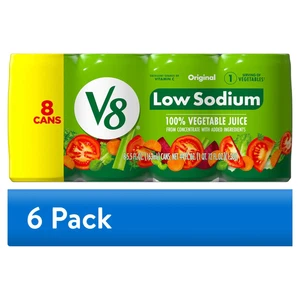 V8 Low Sodium 100% Veggie Juice 5.5oz 8pk (6 Packs) – 48 Cans Total - Picture 1 of 12