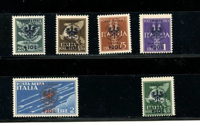 Iugoslávia-Liubliana #NB15-NB20 (U802) Comp 1944 O/P's, MNH,VF, CV$175,00 - Imagem 1 de 2