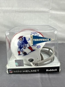 Rob Gronkowski Throwback Patriots Mini Helmet Autographed Sports Images COA - Picture 1 of 13