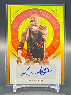 Antología de combate Panini PFL 2025 CW Anderson alfombrilla automática clásica dorada #/10 Foto 1 de 4