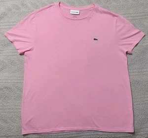 Herren T-Shirt Lacoste Rundhals Pima Baumwolle Jersey hellrosa Gr. XL - Bild 1 von 4