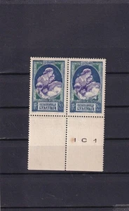 G015 France 1939 Birth-rate Development mint pair - Picture 1 of 1