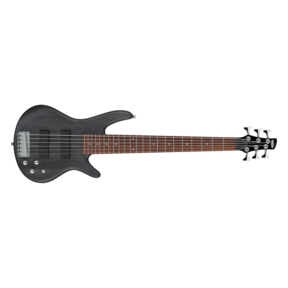 Ibanez GSR206TGF Gio SR 6-String Electric Bass - Transparent Gray Flat