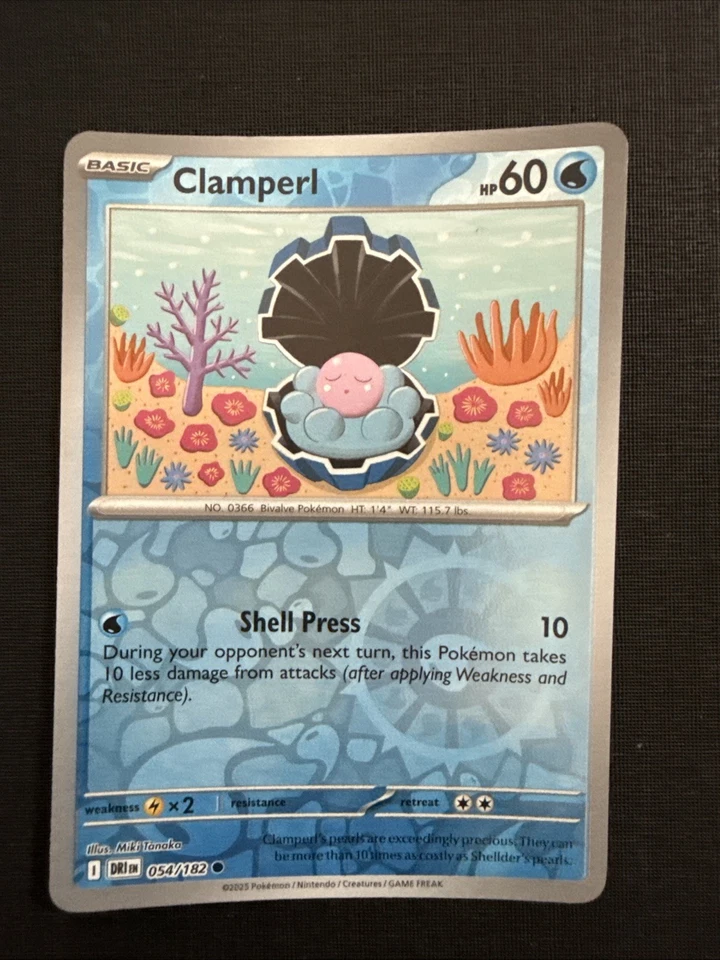 Clamperl 054/182 Sv10: Destined Rivals Reverse Holo - Image 1 of 1
