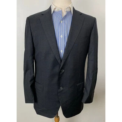 Hombres Samuelsohn SB Austin Cuadros 2 Botones Lana 2 Botones Blazer Abrigo Deportivo 42L Foto 1 de 4