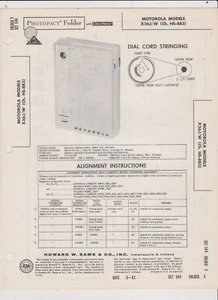 SAMS 1962 MOTOROLA x26j RADIO SCHEMATIC  WITH CHARTS AND DIAGRAMS - Picture 1 of 1