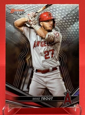 Mike Trout 2022 Bowman's Best Baseball Base Card #14 - Image 1 of 2