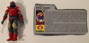 Royal Guard V1 G.I. Joe 1987 Hasbro Vintage Action Figure w. File Card