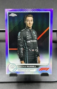 2022 Topps Chrome Formula 1 George Russell Purple /399 #17 Mercedes-AMG - Picture 1 of 2