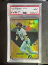 1996 DEREK JETER BOWMAN'S BEST REFRACTOR RC #79 PSA 10 YANKEES HOF RARE POP 18