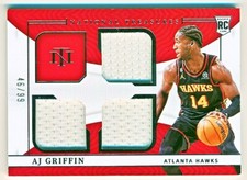 2022-23 National Treasures AJ Griffin Triple Jersey Rc #RTM-AJG (46/99)