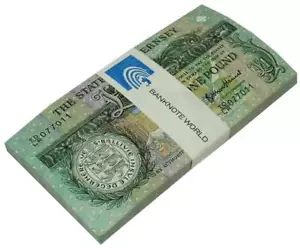 Guernsey 1 Pound, 2013, P-62, UNC Commemorative X 100 PCS Bundle Pack - Picture 1 of 2